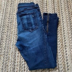 Women’s Rag & Bone Skinny Blue High Rise jeans Zip Ankle- Size 29